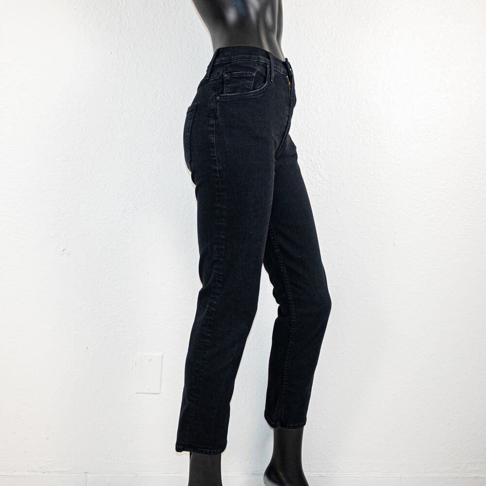 Mother Denim High Waisted Rider Ankle Jeans Black Not Guilty Sz 25 - Picture 4 of 12